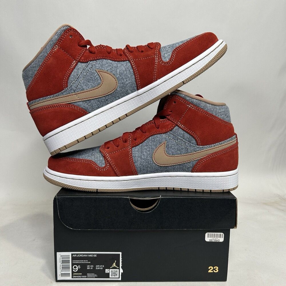 Nike Shoes Air Jordan 1 Mid SE “Denim” 2024 - Picture 3 of 5